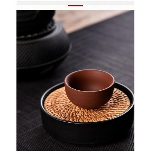 品茗杯陶瓷茶杯功夫小茶杯套装家用茶碗品茗杯单茶具紫砂斗笠主人
