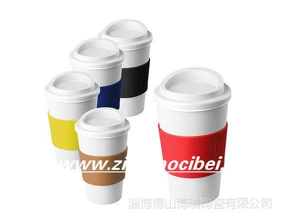 厂家直销防烫硅胶杯套杯盖陶瓷礼品水杯